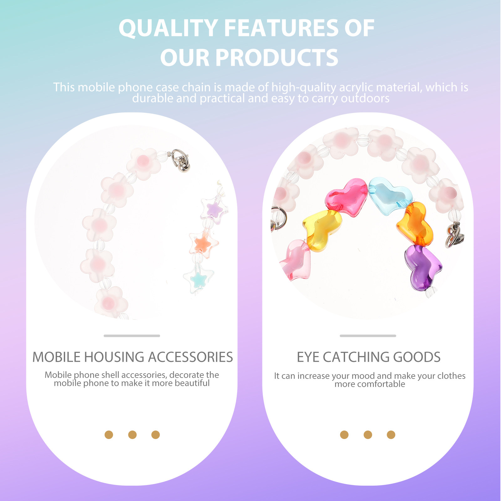 4 Peças de Correntes Decorativ - Phone Accessories Design avaliação e preço